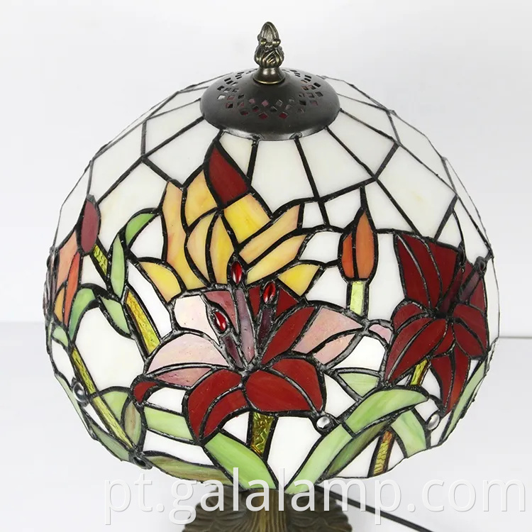 Lâmpada de mesa de vidro elegante para quarto e sala